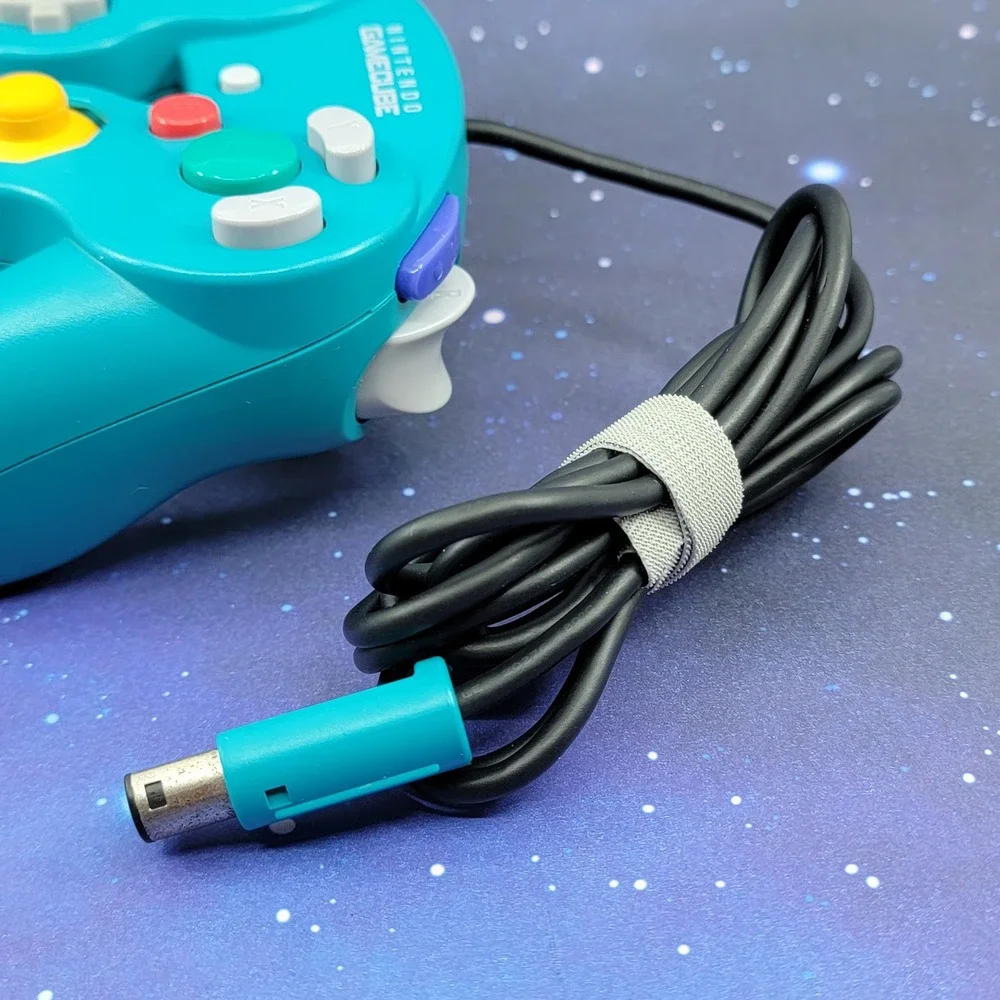 Nintendo GameCube Controller Emerald Blue Japan Import DOL-003 Wired Teal C